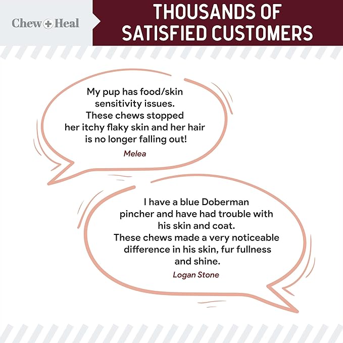 Salmon Oil for Dogs - Soft Chew Omega Treats for Skin and Coat - Fish Oil Blend of Essential Fatty Acids, Omega 3 and 6, Vitamins, Antioxidants and Minerals - Made in USA (180 Chews, Lamb)-Mewly Pet
