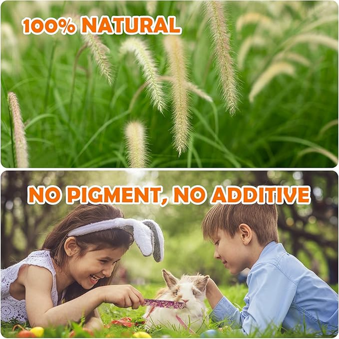 Sofier 32Pcs Timothy Hay Sticks 320g for Rabbit, Guinea Pig, Hamster - Natural Handmade Treats and Chews for Teeth - Chinchilla, Rat, Gerbil Toys-Mewly Pet