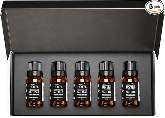 AirScent Hotel Diffuser Oil Gift Set - International Traveler Hotel Scents - 10 mL, 0.34 fl oz Fragrance Bottles Inspired by The Luxurious Fragrances of International Hotel Brands