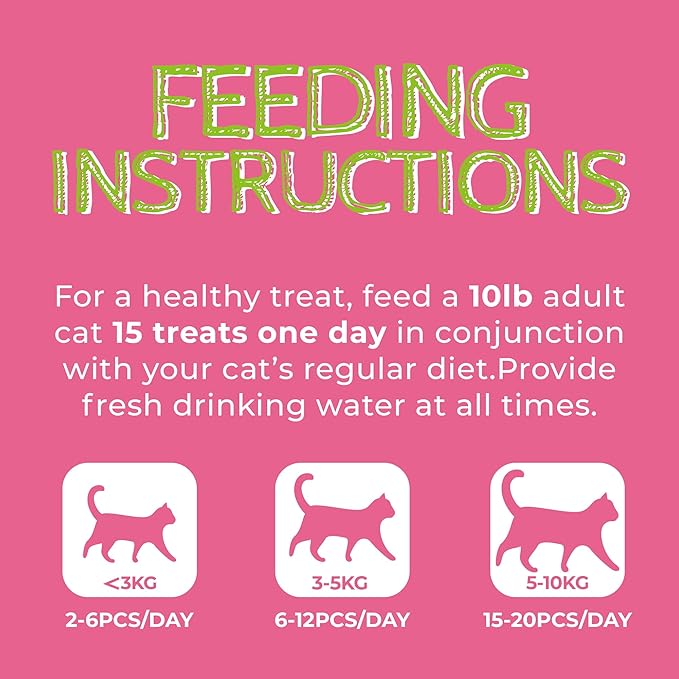 Just Try 13.4 OZ Urinary Tract Cat Treats for Indoor Cats Health Supplement Cranberry & D-Mannose for Kidney Bladder UT Support Salmon Flavor Crunchy Chews Cat Loves-Mewly Pet