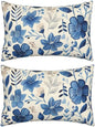 Outdoor Pillows Blue Pillow Covers 16x24 Inch Set of 2 Throw Pillow Covers, Scandinavian Throw Pillows, Lumbar Pillows Cushion Covers Decorative Pillow Covers for Couch Garden Patio Furniture J334