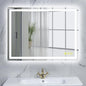 28x36 Inch Bathroom LED Mirror Lighted Bathroom Mirror LED Vanity Mirror with Lights Wall Mounted Anti-Fog Color Dimmable Mirror with Memory (Horizontal/Vertical)