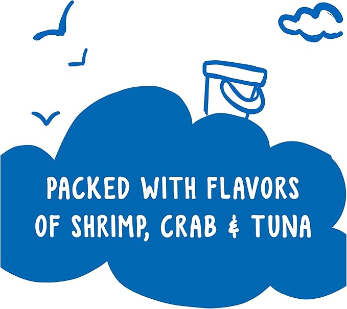 Purina Friskies Party Mix Cat Treats, Beachside Crunch, Made with Ocean Whitefish, Crunchy Cat Treats for Adult Cats, 20-Ounce Resealable Canister (Pack of 4)-Mewly Pet