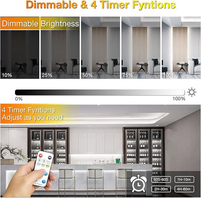 COB LED Strip Lights, LED Light Strips with Remote and App,16.4ft 6500K Dimmable Bright Daylight White LED COB Light Strip, Adhesive Indoor COB LED Lights for Bedroom, Living Room, TV, Shelf, Cabinet