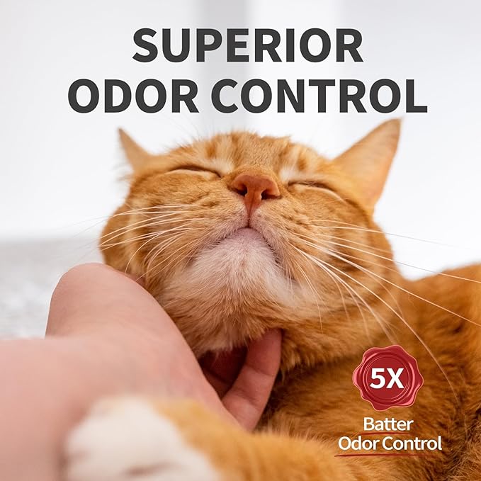 Cat Litter Crystals No Clumping Odor Control Kitty Litter Non-Clumping No scooping Low Dust, Low Tracking, Dehydrates Waste - 8.6 lbs (2 x 4.3 lb Packs)-Mewly Pet