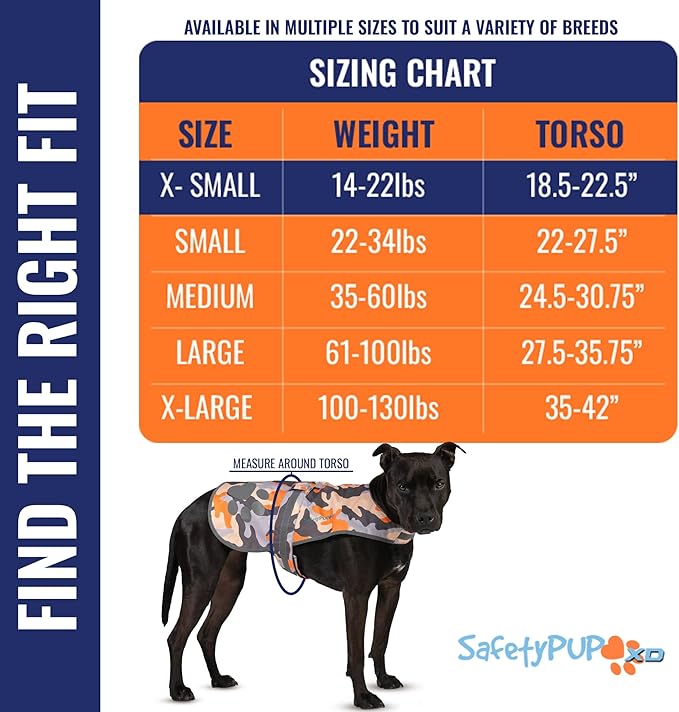 Dog Reflective Vest – Hi-Vis Fluorescent Visibility That Helps to Safeguard Your Pet On/Off Leash in Urban & Rural Areas (Camo, X-Small)-Mewly Pet