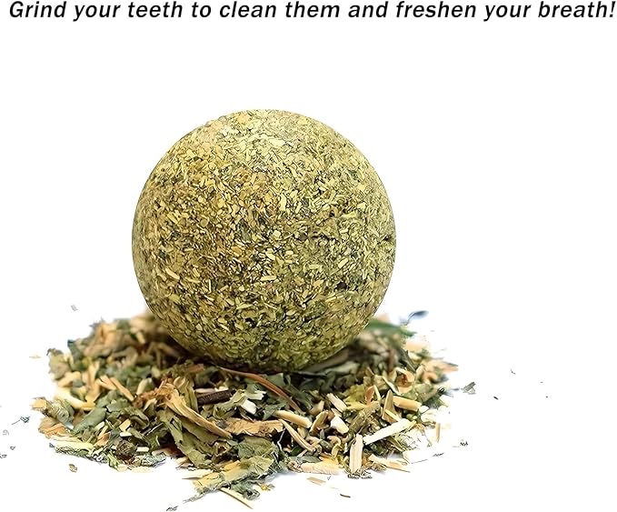 happylain 2 inches Diameter Catnip Ball - Catnip Balls for Cats, Interactive Cat Toy for Indoor Cats, Cat Nip Licking Balls-Mewly Pet