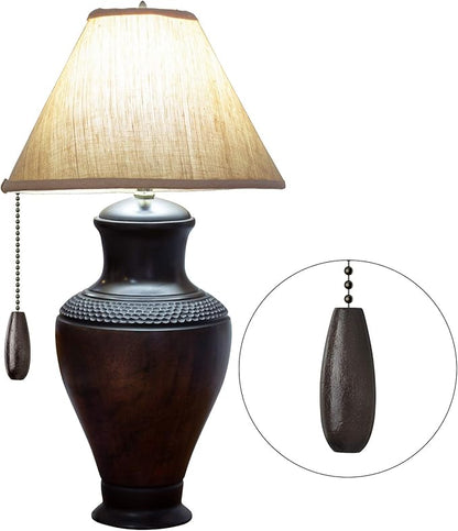 Boao 8 Pieces Ceiling Fan Pull Chains Extender Wooden Pendant Pull Chain Extension for Ceiling Light Lamp Fan(Coffee)