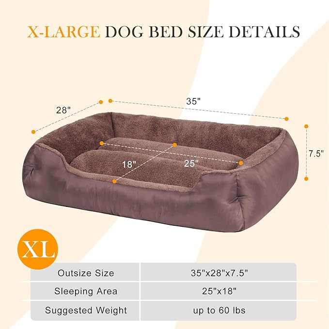 Dog Beds for Large Dogs, Pet Bed with Machine Washable Comfortable and Safety for Large Dogs-Mewly Pet