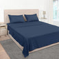 Mejoroom Full Size Sheets - 1800TC Luxury Full Sheets with 16 Inch Deep Pocket - Premium Bedding Collection - Extra Soft, Breathable, Wrinkle, Fade & Stain Resistant - 4 Piece (Full, Navy)