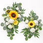 Artificial Flowers Decorations Pack of 2,Centerpieces for Wedding Reception Backdrop Decoration, Floral Decor Wall Home Entryway OutdoorDecorations (Sunflower)