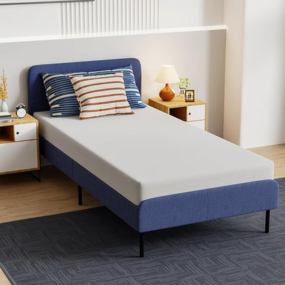 PayLessHere 6 Inch Twin XL Gel Memory Foam Mattress Fiberglass Free/CertiPUR-US Certified/Bed-in-a-Box/Cool Sleep & Comfy Support