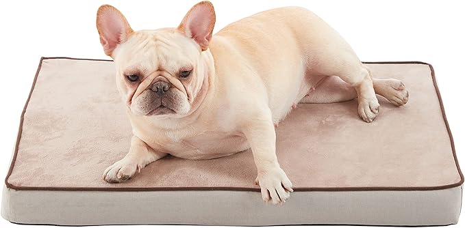 Orthopedic Memory Foam Dog Bed, Cooling Dog Beds for Medium/Large Dogs -Waterproof Pet Bed for Crate with Removable Washable Cover (M(29inch,45Lbs))-Mewly Pet