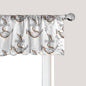Ambesonne Vintage Nautical Tattoo Window Valance Pack of 2, Repetitive Anchor and Motif Maritime Pattern, Rod Pocket Curtain Valances for Kitchen Bedroom, 42" X 18", Pale Cinnamon Pale Grey