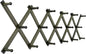 SKOLOO Hat Rack for Wall with 17 Hooks, Solid Wooden, Modern, Expandable Coat Rack Wall Mount for Coats, Hats, Bags, Baseball Caps, Dark Walnut Color