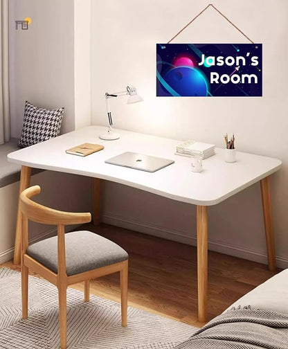 Personalized Sign Universe Sign Custom Name Science Fiction Theme Sign For Kids Room Wall Art Décor Outer Space Art Wall Decor For Girls Room Bedroom Nursery Door Plate For Boys Room