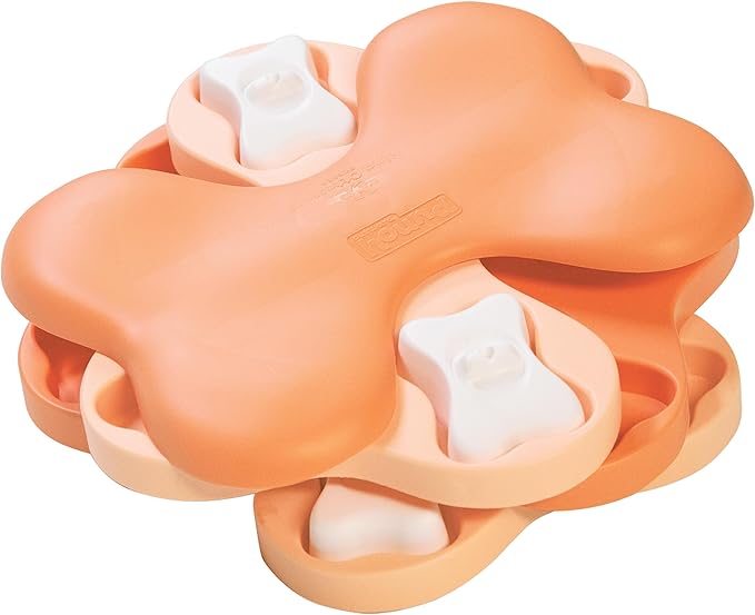 Outward Hound Nina Ottosson Puppy Tornado Dog Puzzle Interactive Treat Puzzle Dog Enrichment Dog Toy for Puppies, Level 2 Intermediate, Pink-Mewly Pet