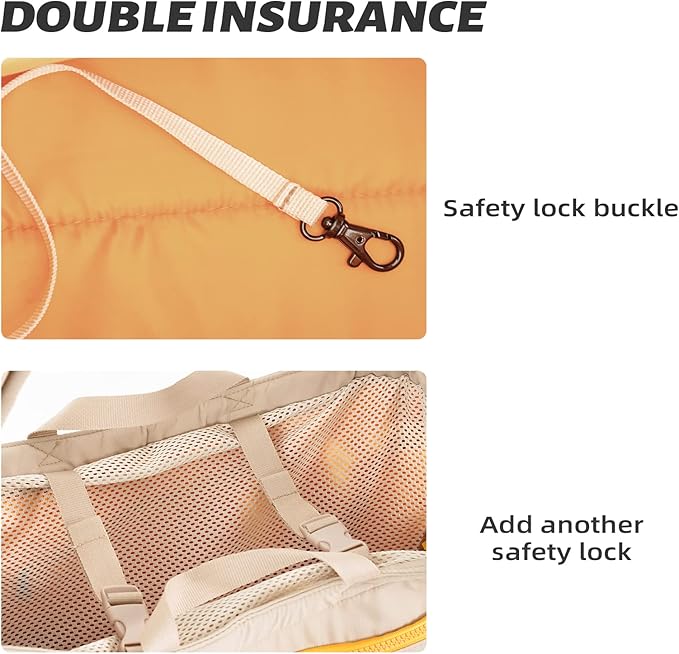 Soft and Comfortable Pet Carrier and Business Backpack with Strong Support - Ideal for Business, Travel, and Outings with Small Dogs and Cats (Kahki,15.7" L x 5.5" W x 9.8" H，up to 16lbs-Mewly Pet