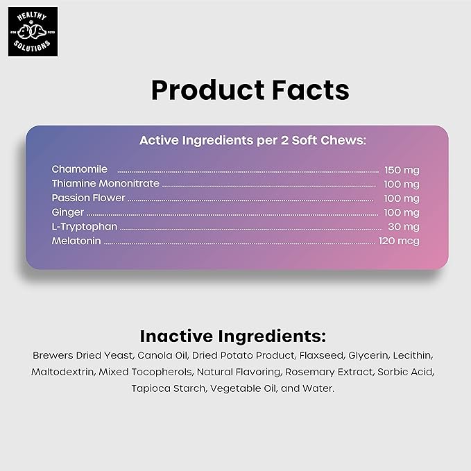 Calming Chews for Dogs - Dog Calming Treats for Anxiety & Stress Relief with Melatonin and Ginger - Aid with Storms, Grooming, Fireworks, Separation, Travel, Motion Sickness, & Sleep - 120 Chews-Mewly Pet