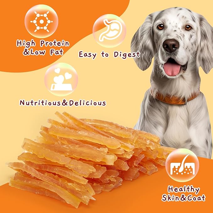 Jungle Calling Soft Training Treats for Small Dog and Cats, Mini Chicken Strips Puppy Training Edible Snacks Easy to Digest, Grain Free-Mewly Pet