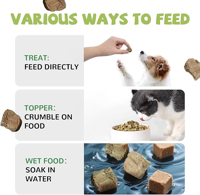 Freeze Dried Chicken Liver Pet Treats, High Protein Freeze-Dried Pet Food for Dogs, Cats, Fresh Ingredient Snacks, 4.6 oz, Rawhide Free&Grain Free-Mewly Pet