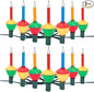 Brightown Multicolor Christmas Bubble Lights with 7 Bulbs, 2 Pack Night Bulbs UL Listed Christmas Tree Lights for Holiday Xmas Celebrations Lighting, Green Wire