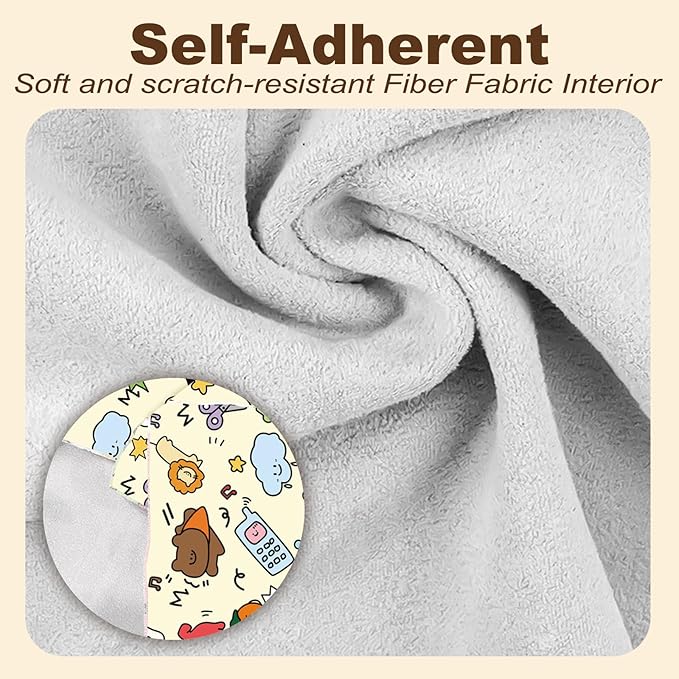 Cat Grooming Wrap for Cutting Nails with Cat Nail Clipper, Self-Adherent Wrap for Ear Cleaning, Anti-Runaway/Scratch, Cat Swaddle Wrap for Calming, Yellow-Mewly Pet