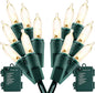 Christmas Lights - Battery Operated String Lights 50 LED String Lights Mini Lights with Auto-Timer and 8 Lighting Modes for Christmas Wreath Party Wedding Garden Home Decoration, Warm White, 2 Pack