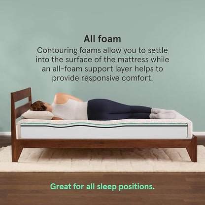Tuft & Needle Original Medium Twin XL Size Adaptive Foam Mattress in a Box, Cooling Gel, Pressure Relief, Supportive, 100 Night Trial, Fiberglass Free, CertiPUR-US, 10-Year Limited Warranty