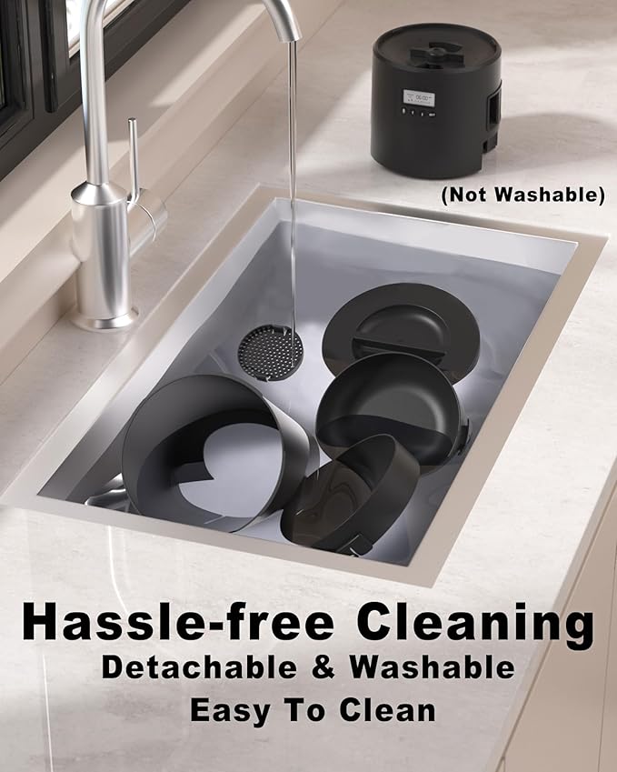 Dual Automatic Cat Feeder 2 Cats,6 Meals/Day,12 Portions/Meal,4.2L Dual Power Double Bowls Feeder,Dry Food Auto Pet Dispenser,10S Voice Record,Flexible Schedule Timer (Black,Basic Dual Bowls)-Mewly Pet