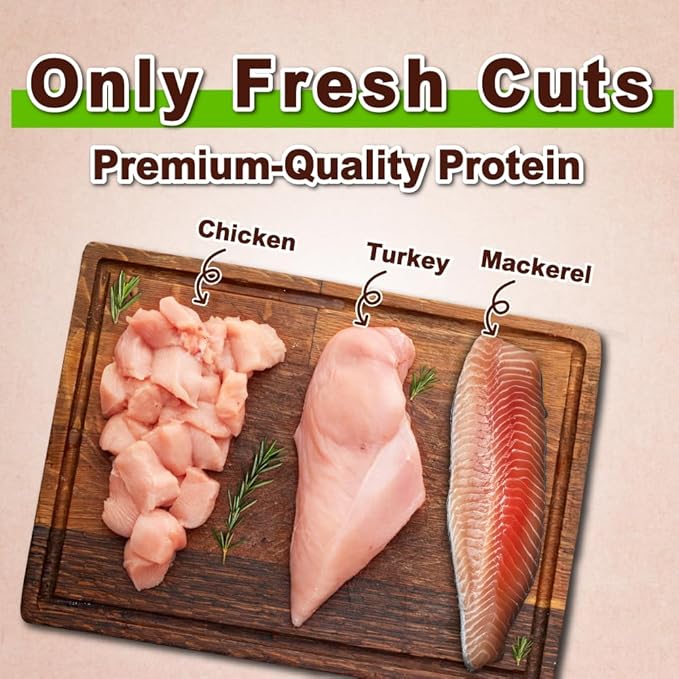 Afreschi Natural Cat Treats Turkey & Chicken & Mackerel W Shape 6 oz, All-Natural, High-Protein, Grain-Free, Healthy, Low-Fat, Easily Digestible-Mewly Pet