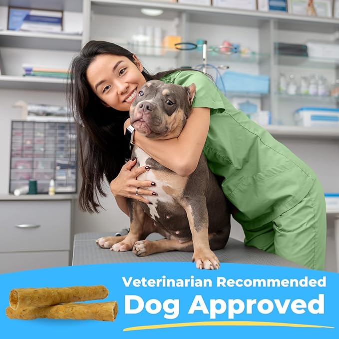 Tartar Shield Soft Rawhide Chews | Safe Dental Treats for Large Dogs | Vet VOHC Approved | Daily Bone Cleans Teeth & Gums Fresh Breath Oral Health Support | USA Made | (XL Dogs / 12 Count)-Mewly Pet