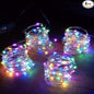 4-Pack 50 LEDs Multicolored Christmas Fairy Lights, Battery Operated Mini LED String Lights for Bedroom/Christmas/Parties/Wedding(Set of 4, Multi-Color)