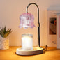 Candle Warmer Lamp Electric Timer - Modern Home Decor Table Lights for Candles Warming Height Adjustable Dimmable Warmers Pink
