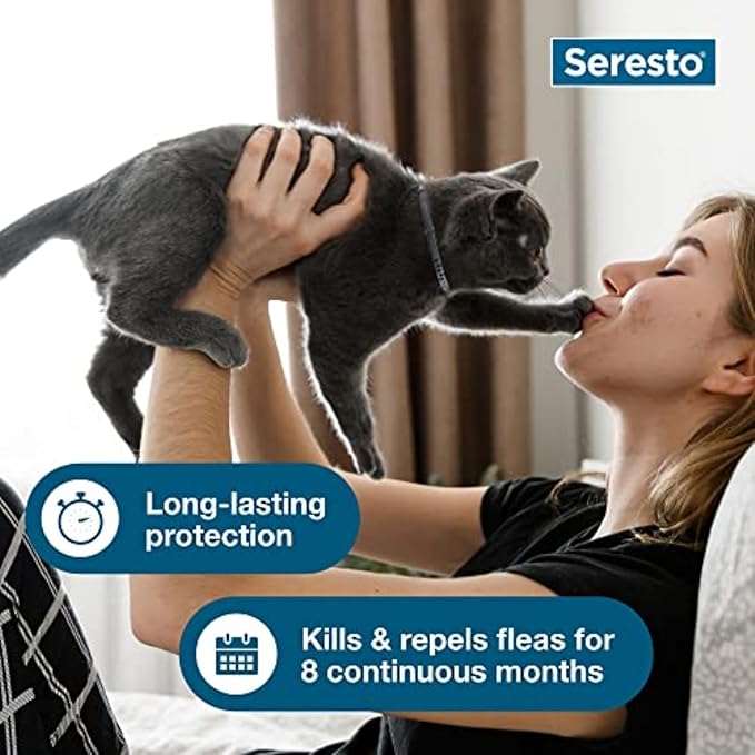 Seresto Cat Vet-Recommended Flea & Tick Treatment & Prevention Collar for Cats, 8 Months Protection | (Pack of 2)-Mewly Pet