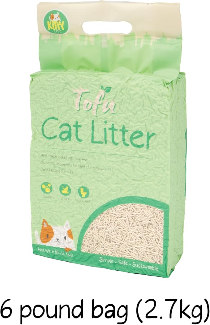 Kitty City Tofu Litter 6LB-Mewly Pet
