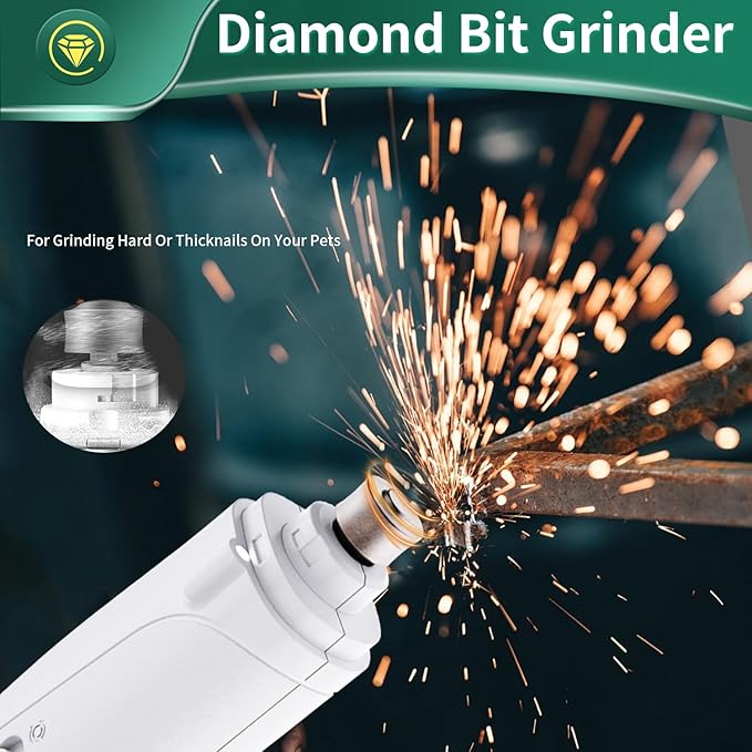 2-in-1 Cat Nail Clippers & Dog Nail Clippers Trimmers for Large Medium Small Dogs Cats Claw Trimmer Quick Sensor and Safety Guard USB Rechargeable with 2 LED Lights Dogs Nail Trimmer-Mewly Pet