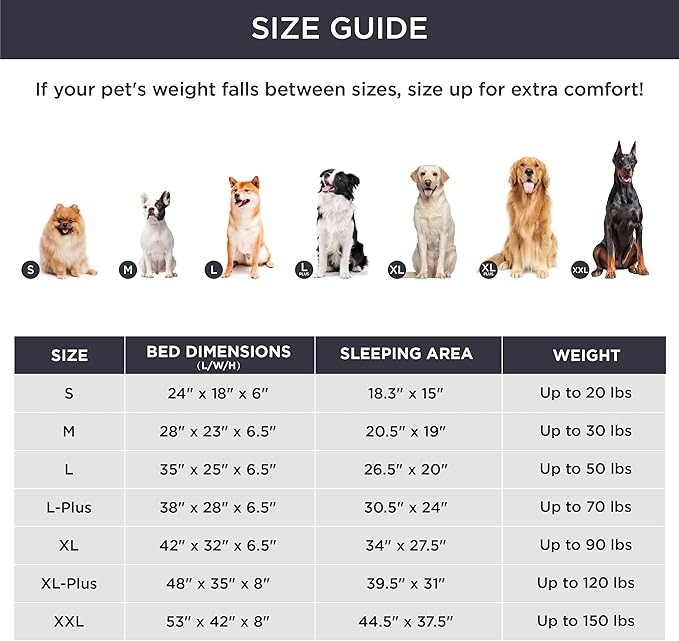 Bedsure Orthopedic Dog Beds Large Sized Dog - Washable Large Dog Cat Bed Waterproof, Comfort Dogs Couch Sofa with Washable Removable Cover, Pet Bed with Nonskid Bottom, Long Faux Fur-Taupe, 35"-Mewly Pet