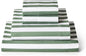 Mellanni King Sheets Set - 4 PC Iconic Collection Bedding - Hotel Luxury, Extra Soft, Cooling Bed Sheets - Wrinkle, Fade, Stain Resistant (King, Oxford Stripe Sage)