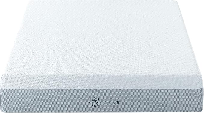 ZINUS 12 Inch QUADCOOL Memory Foam Mattress, Full, Cool to Touch Soft Knit Cover, Cooling Gel Infusion, CertiPUR US Certified