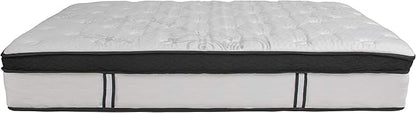 Flash Furniture Capri Comfortable Sleep 12 Inch CertiPUR-US Certified Memory Foam & Pocket Spring Mattress, Full Mattress in a Box White