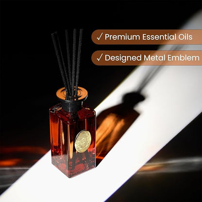 M&SENSE 6.3 oz Large Reed Diffuser Set | Magical Oriental Scent Oil Diffuser with Sticks | Hotel Collection Non-Toxic Essential Oil |for Bedroom Bathroom Living Room