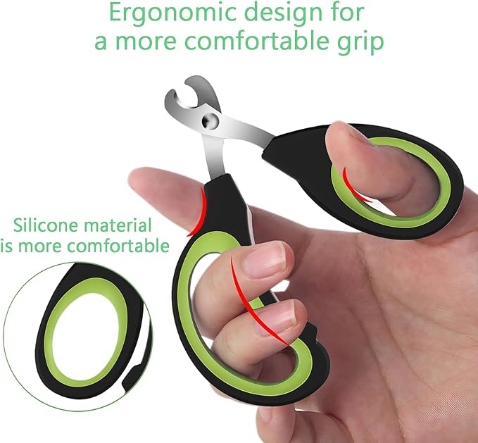 Cats & Dogs Pets Nail Clippers & Trimmers Rabbit Nail Clippers cat Nail Clippers for Indoor Cats cat Claw Clippers with Safety Guard Professional Grooming Tool for Cat Kitten(Green)-Mewly Pet