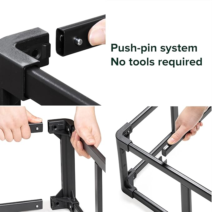 ZINUS 5 Inch King Metal Smart Box Spring with Quick Assembly, Mattress Foundation, Strong Metal Frame, Easy Assembly