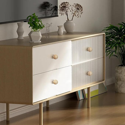 FoDau770 15pcs Unfinished Wood Knobs, Round Ball Cabinet Knobs Vintage Drawer Pulls, Natural Wooden Cabinet Hardware for Furniture Drawer Dresser Wardrobe Cupboard - 1-1/4" Diameter