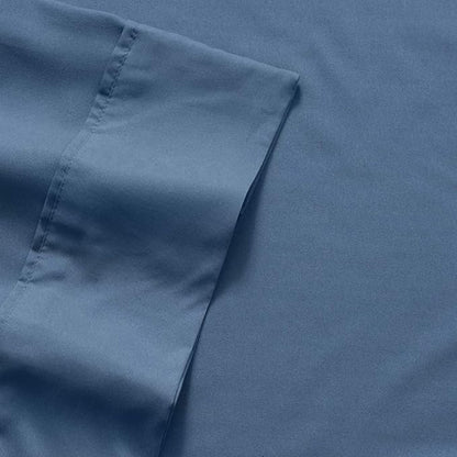 Sweet Home Collection 6 Piece 1500 Supreme Collection Brushed Microfiber Deep Pocket Sheet Set-2 Extra Pillow Cases, Great Value, Split King, Denim