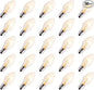 Brightown 50-Pack C7 Christmas Replacement Bulbs, C7 Clear Incandescent Bulbs for Christmas Light Strings, E12 Candelabra Base, 5 Watt, Clear