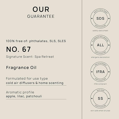 VINEVIDA [16 Fl Oz] Spa Retreat Fragrance Oil for Cold Air Diffusers - Essential Oils for Diffuser Oil Refill & Air Freshener Room Spray