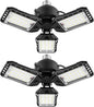 LED Garage Lights - 1 Pack, 80W, 8000LM 6500K Shop Light with 3 Deformable Panels, Basement Barn Light, E26/E27 for Shop, Warehouse, Basement