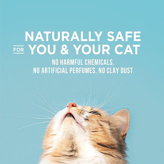 WORLD'S BEST CAT LITTER Poop Fighter Maximum Odor Defense, 15-Pounds - Natural Ingredients, Quick Clumping, Flushable, 99% Dust Free & Made in USA - Long-Lasting Odor Control & Easy Scooping-Mewly Pet